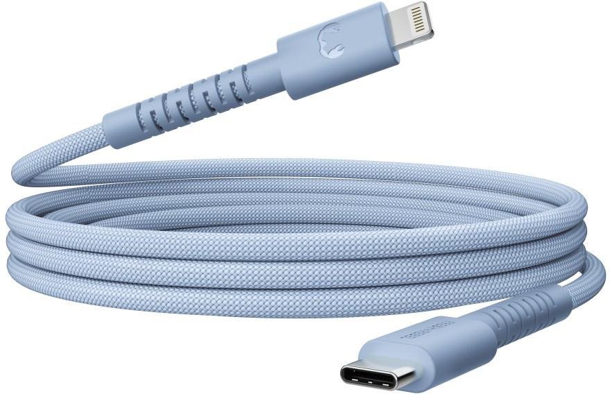 USB-C zu Lightning silicone geflochtenes Kabel "FlexWave" 2m, Vivid Blue (00231908)