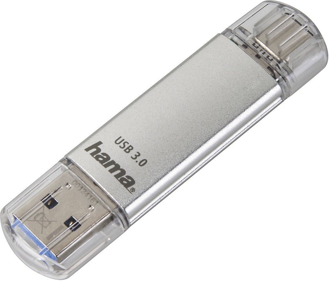 USB-Stick "C-Laeta", Type-C USB 3.1/USB 3.0, 16GB, 40 MB/s, Silber (00124161)