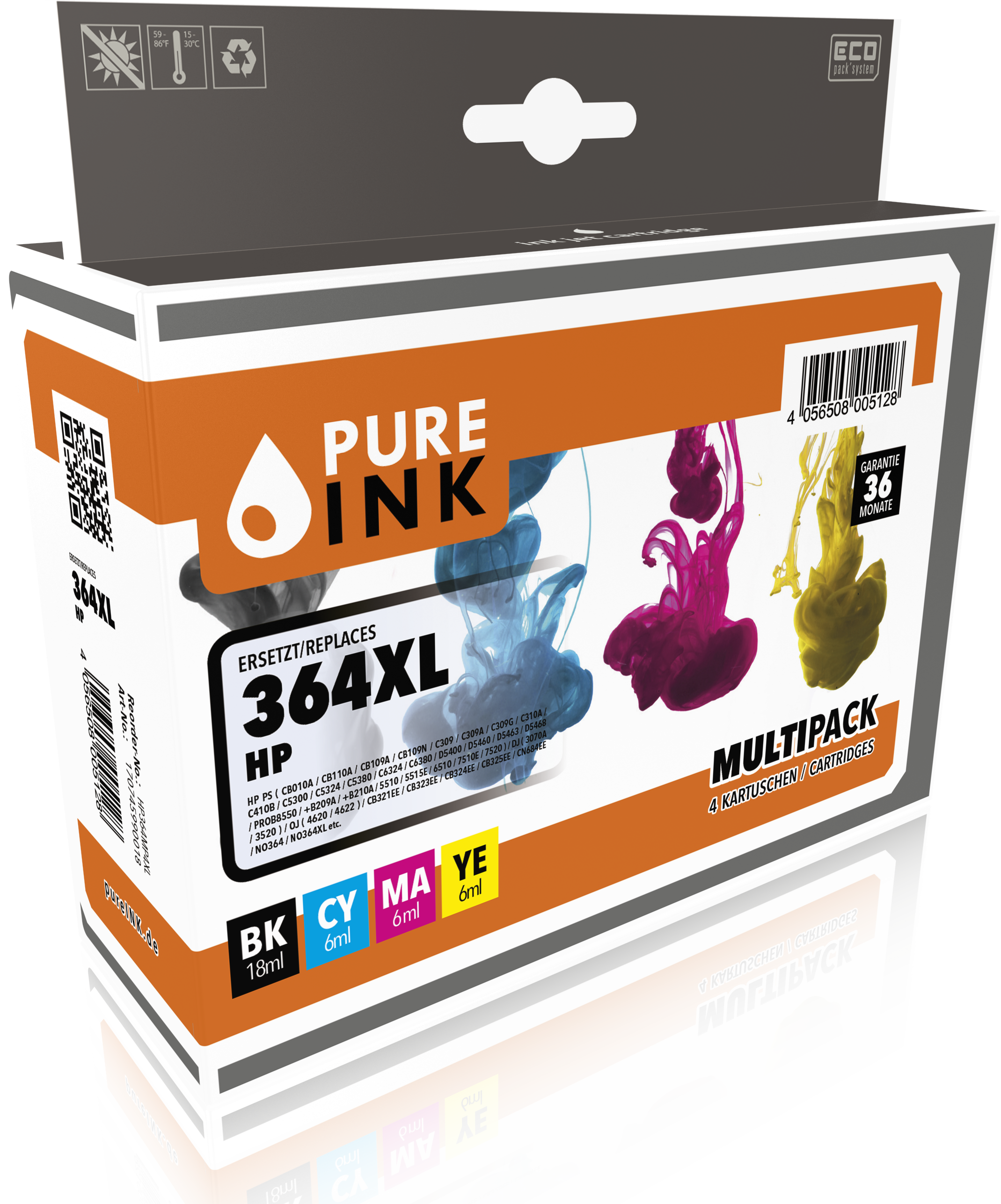 HP364MP4XL CMYK Druckerpatrone