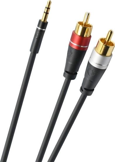 Thumbnail - Stereo-Audiokabel 3,5 mm Klinke / Cinch Audio Jack RCA Link 1,0 m (33190)