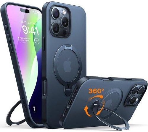 Upgraded 360° drehbare magnetische Halterung für iPhone 16 Pro Max, Schwarz