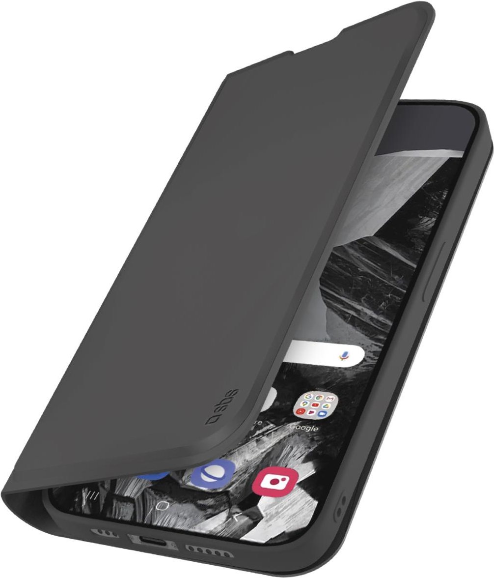 Klapphülle mit Ständer und Soft-Touch-Oberfläche für das Google Pixel 9/9 Pro, Schwarz