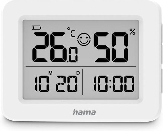 Thermometer und Hygrometer "Lefkada", Weiß (00222231)