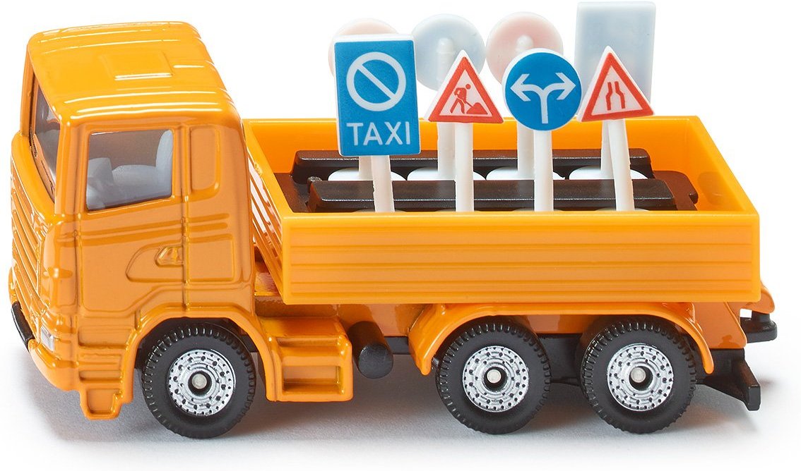Modellauto LKW mit Verkehrszeichen 1322