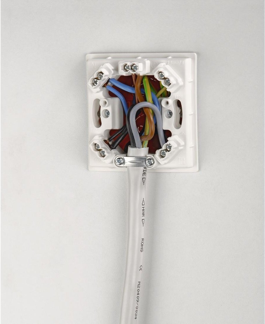 Elektroherd-Zuleitung, 2,5 m, Weiß (00220797)