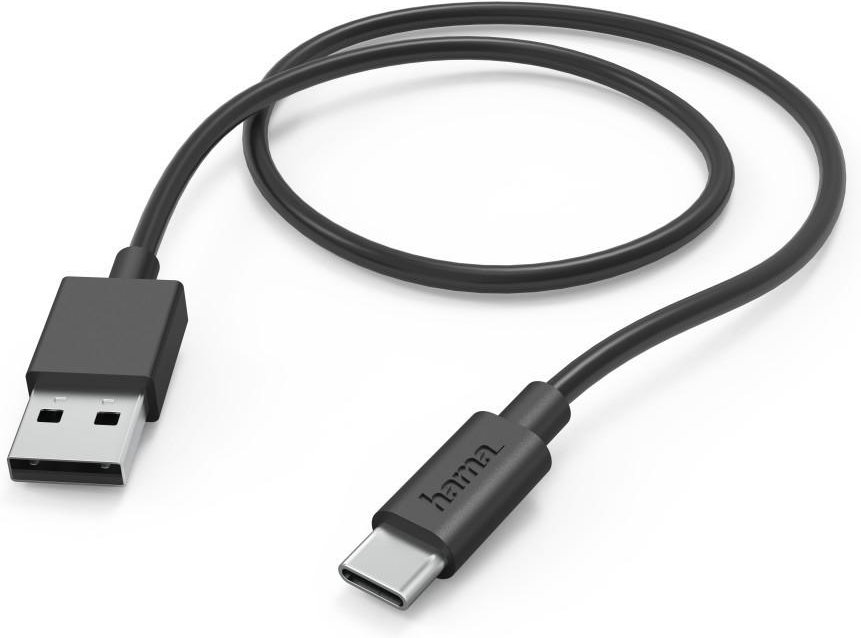 Ladekabel, USB-A - USB-C, 1 m, Schwarz (00201594)