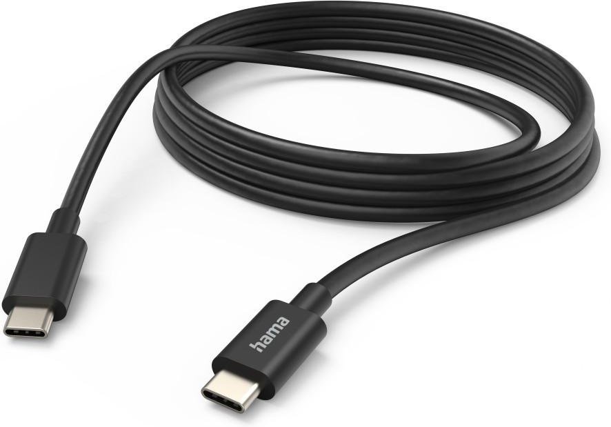 Ladekabel, USB-C - USB-C, 3 m, Schwarz (00201593)