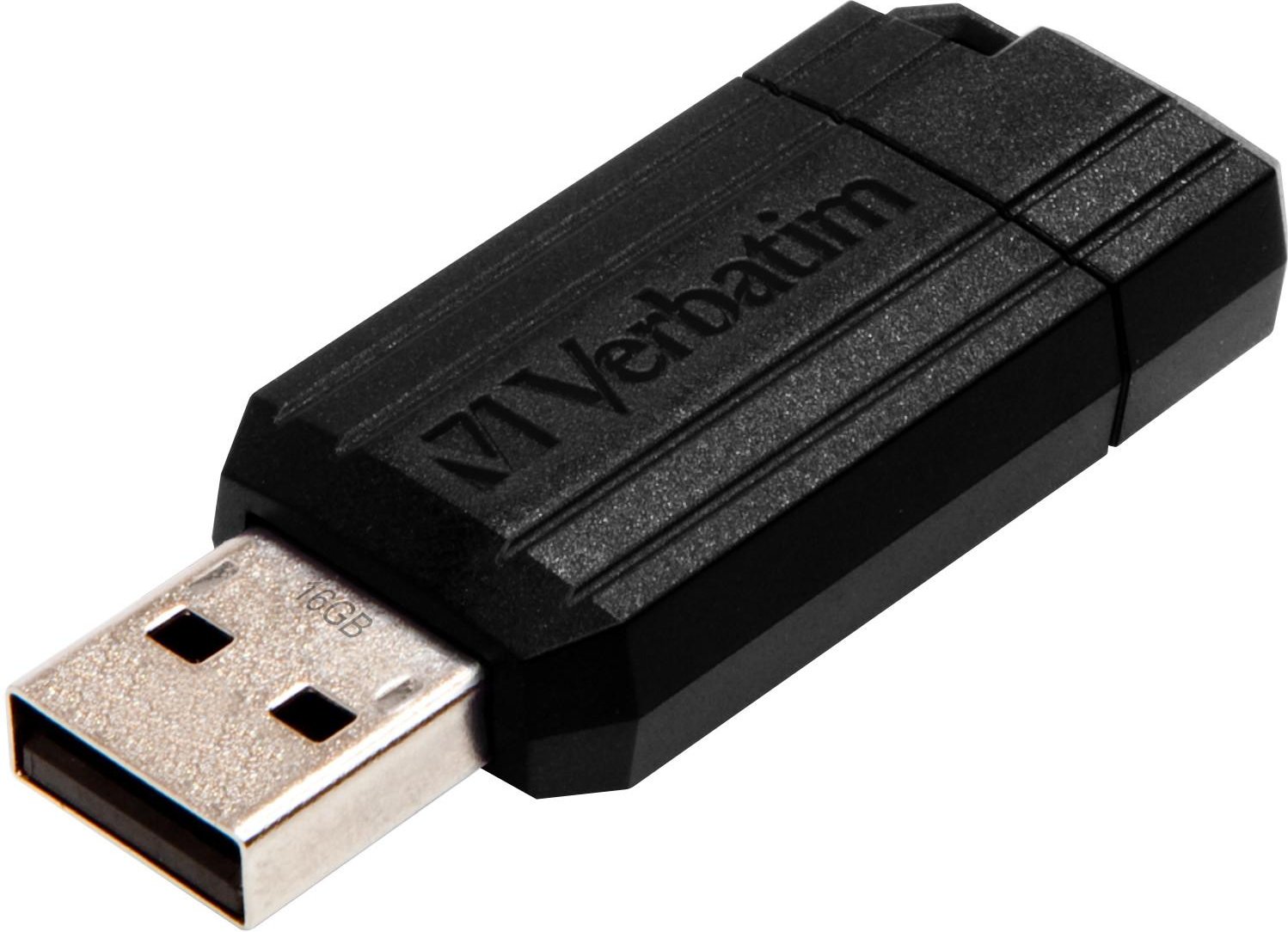 PinStripe USB 2.0 16 GB schwarz USB-Stick