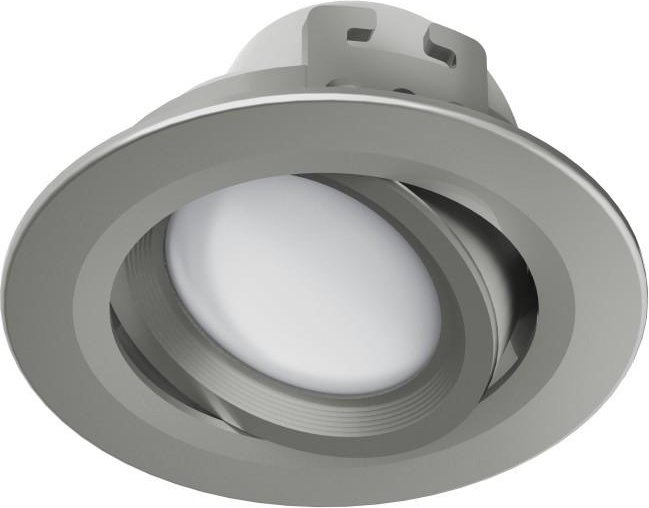 WLAN LED-Einbauspot, 5W, per Sprache/App steuern, verstellbar, Satin-Nickel (00176608)