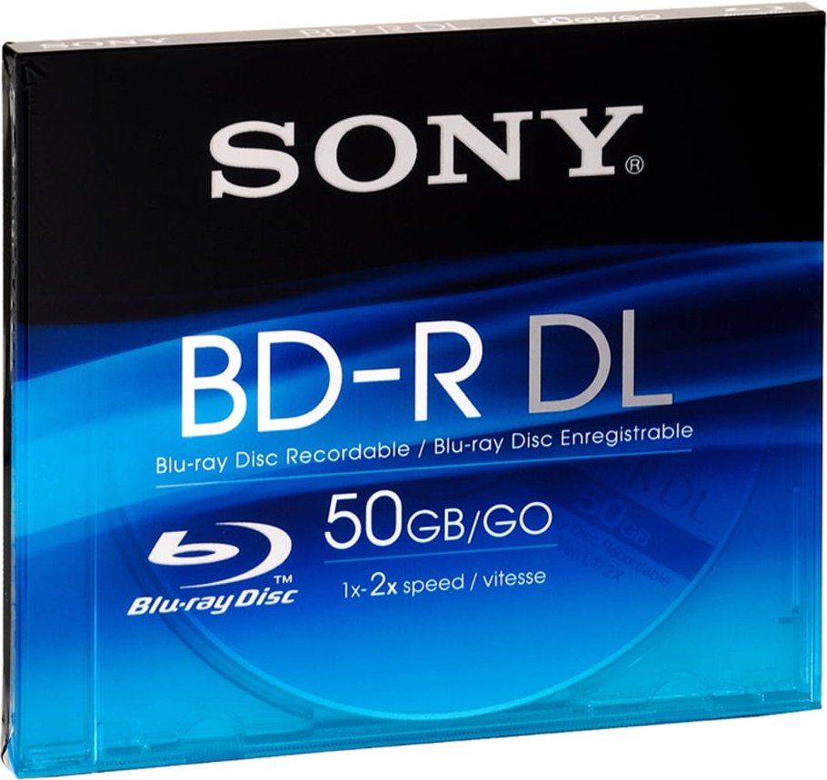 BD-R, 50 GB, 2x, 1er Pack Blu-Ray-Rohlinge