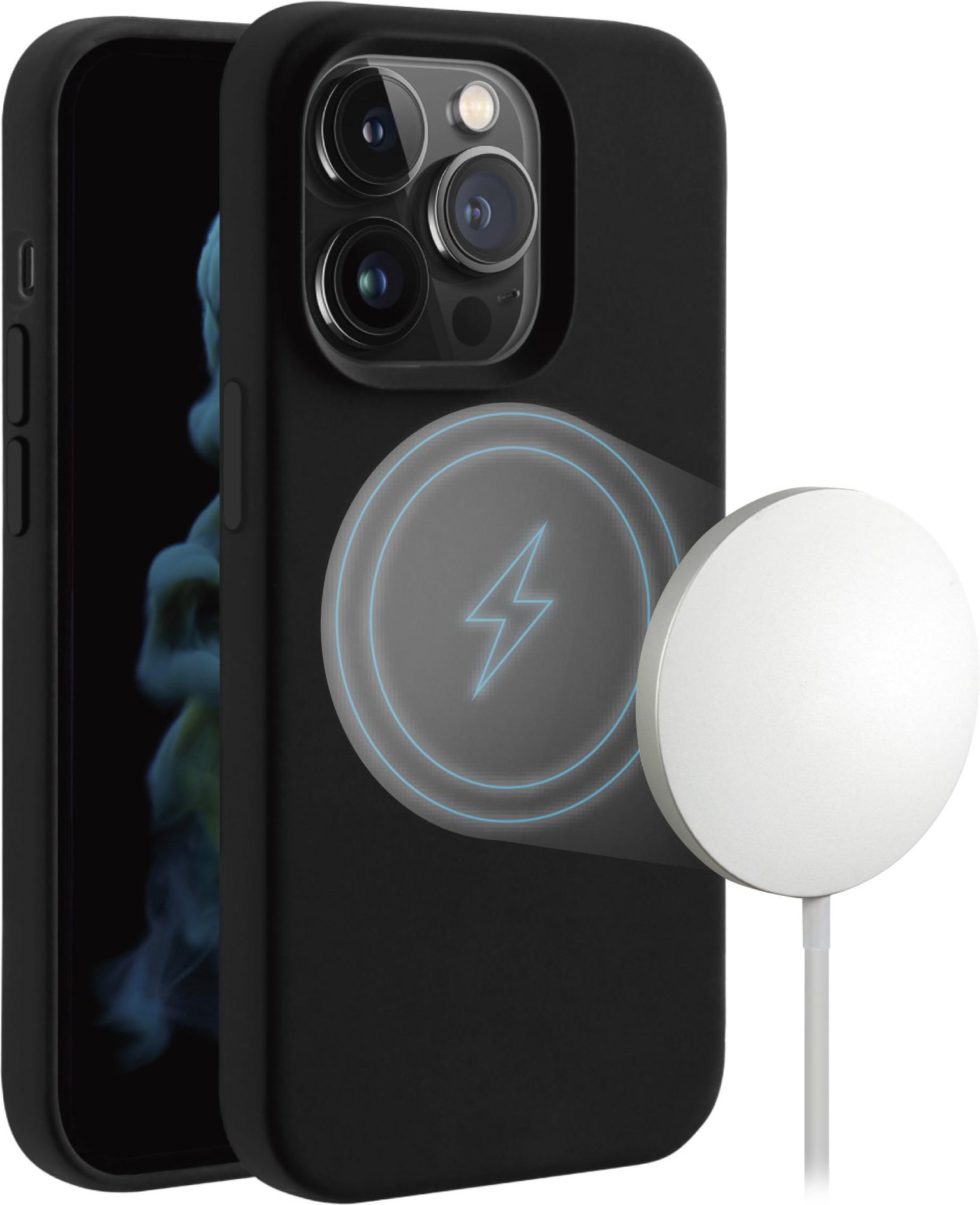 Mag Hype Cover für iPhone 14 Pro Max, Magnetic Wireless Charging Support schwarz (63497)