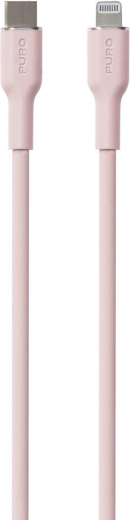 Power And Data Sync SOFT Cable From USB-C To Lightning 1,5m, Dusty Pink