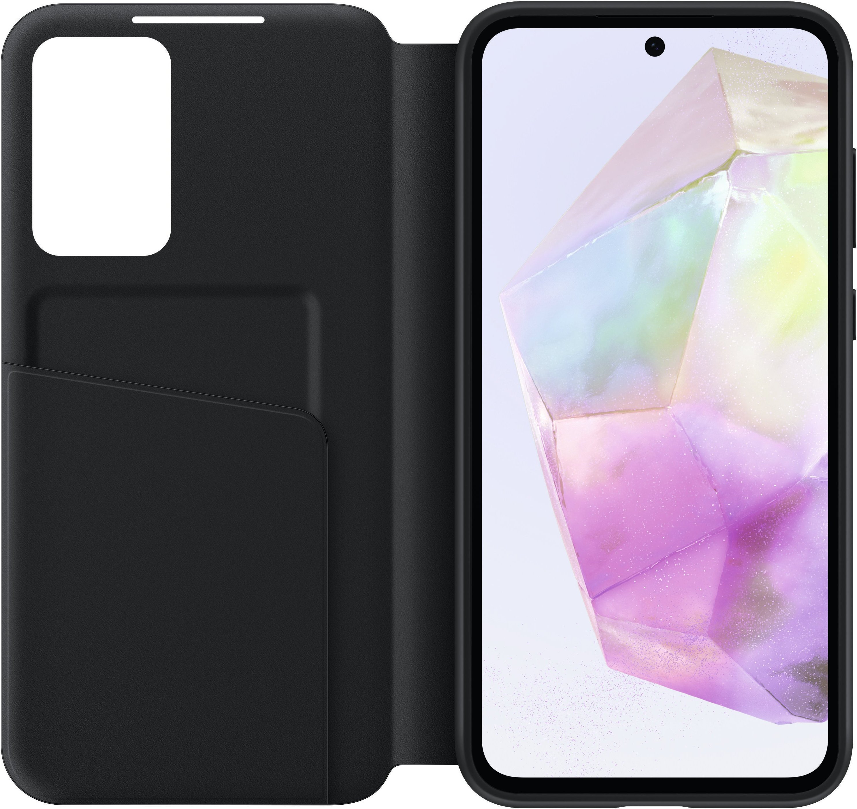 EF-ZA356 für Galaxy A35 Smart View Wallet Case Black Handyhülle