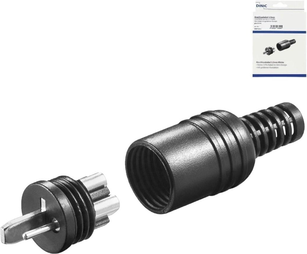 Lautsprecherstecker, schwarz, 2 Stück