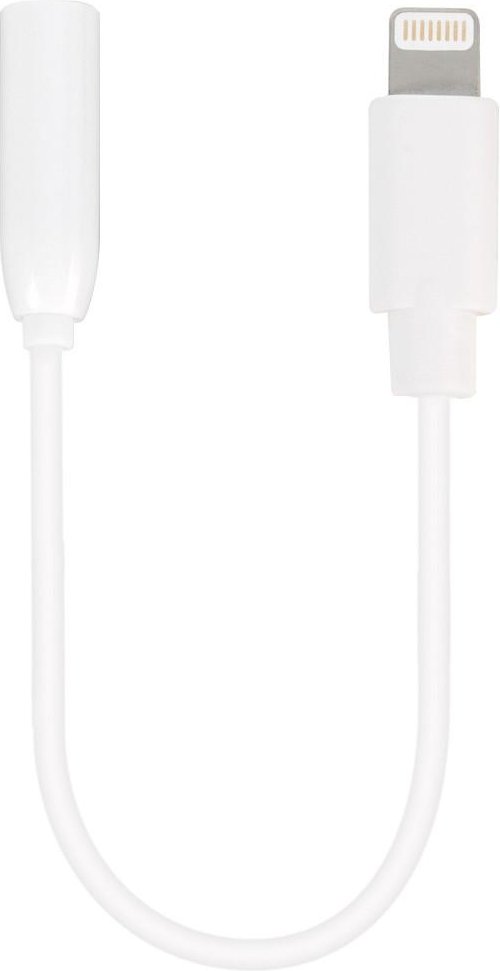 Adapter Cable, Lightning Stecker auf 3,5mm Audio Buchse, 10cm (61809)