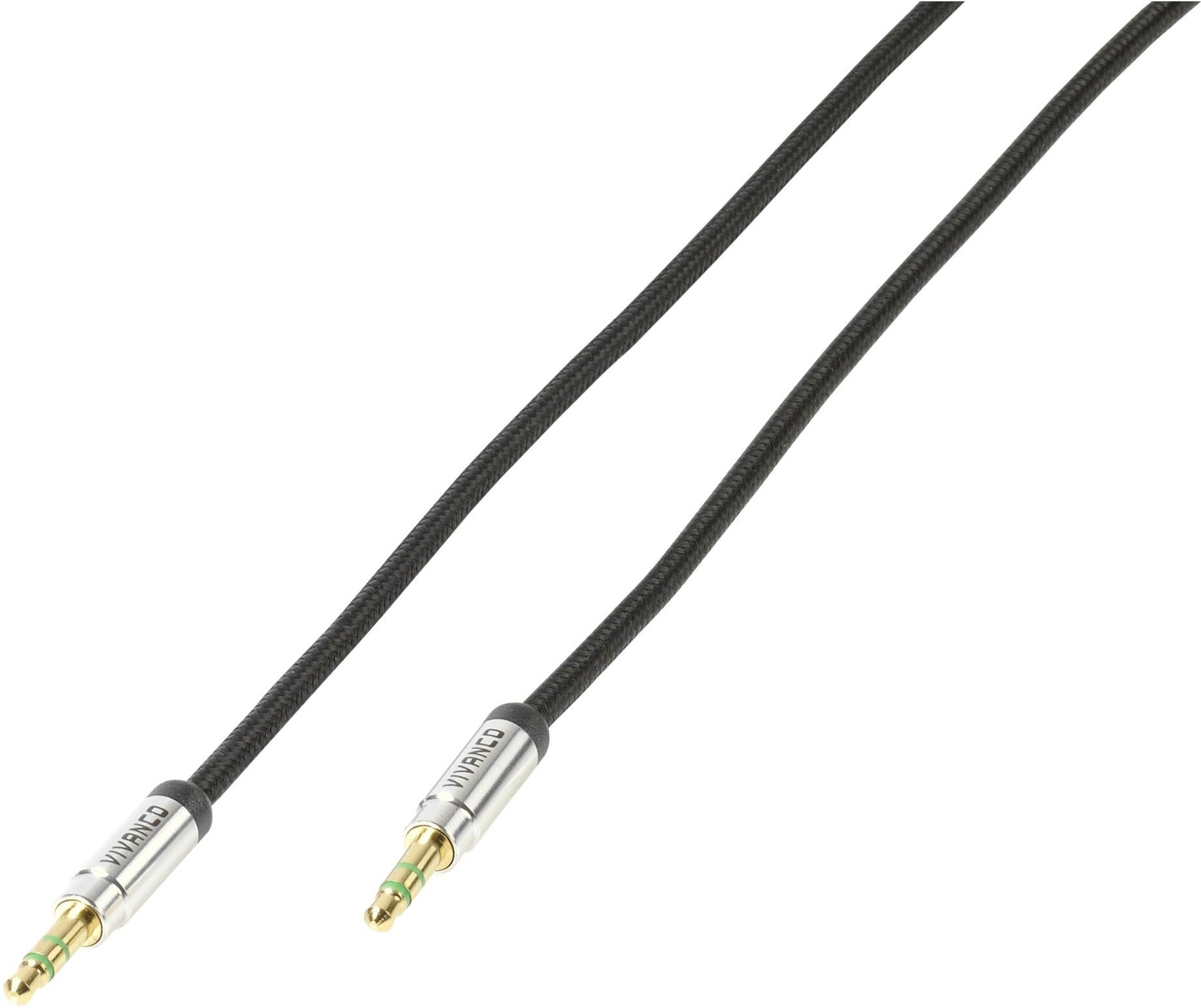 3.5 mm Audio Verbindung long life mit Nylongeflecht, 0,5m (38768)