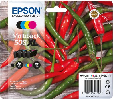 Multipack 4-colours 503XL Ink Chillies Druckerpatrone