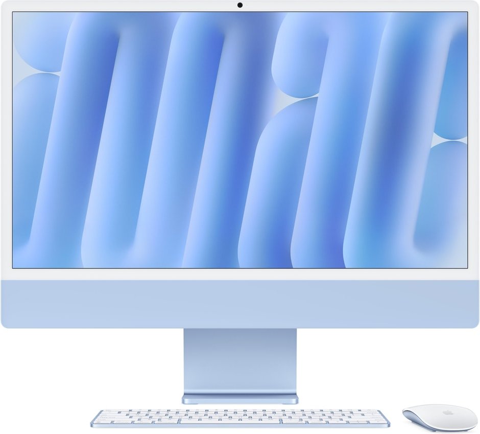 Thumbnail - iMac Blau 24 Zoll, M4, 8-Core-CPU, 8-Core-GPU, 16GB, 256GB SSD