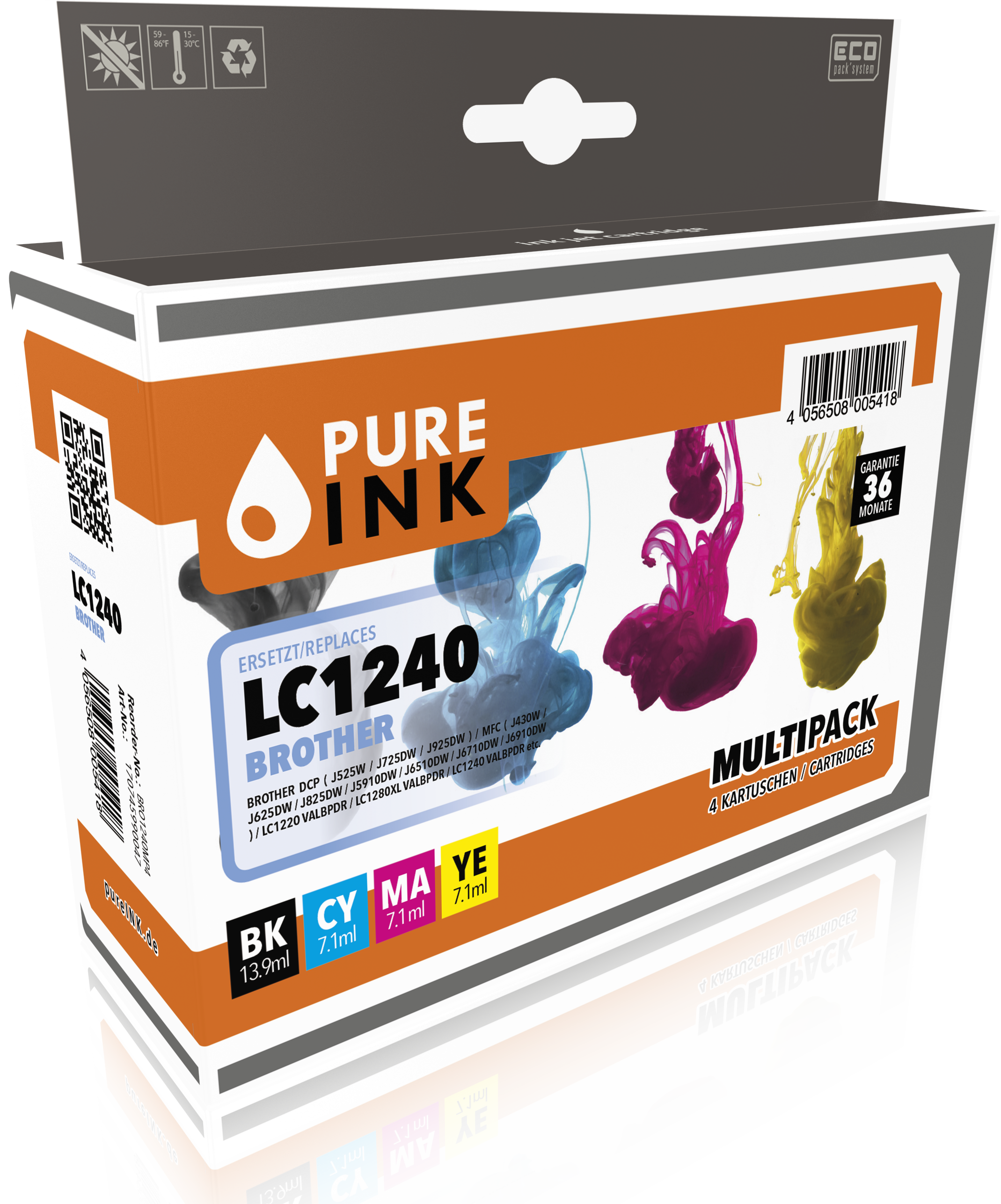 BR1240MP4 CMYK Druckerpatrone