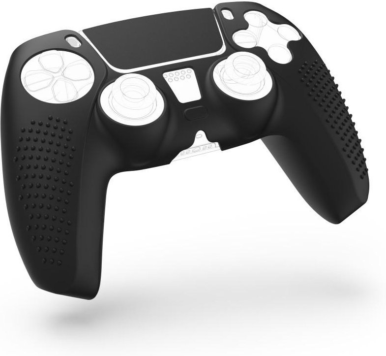 Grip-Schutzhülle für PlayStation 5 Controller, Schwarz (00054456)