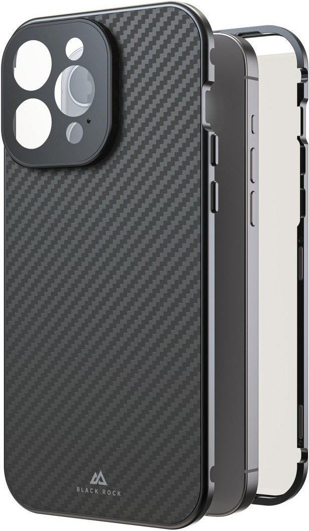 Cover "360° Glass" für Apple iPhone 15 Pro Max, Real Carbon (00221284) Handyhülle