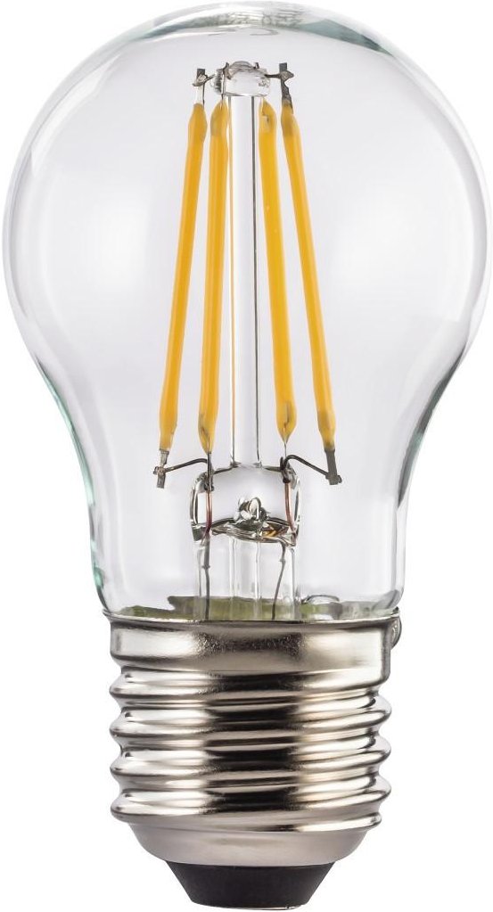 LED-Filament, E27, 470lm ersetzt 40W, Tropfenlampe, Warmweiß, Klar (00112834)