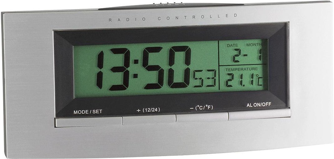 98.1030 Digitaler Funkwecker mit Temperatur