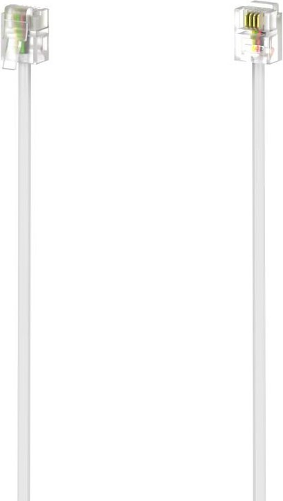 Thumbnail - Modularkabel, Stecker 6p4c - Stecker 6p4c, 6 m, Weiß (00201134)