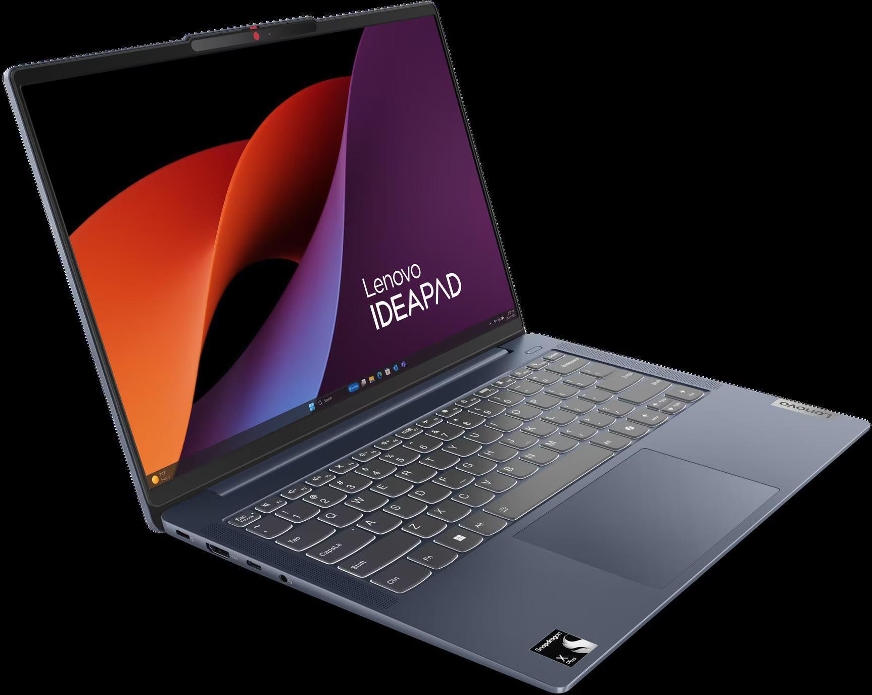 Notebook IdeaPad Slim 5 14Q8X9, Blau, Copilot+ PC, 14 Zoll, OLED, Snapdragon X Plus X1P-42-100, 32GB, 1 TB