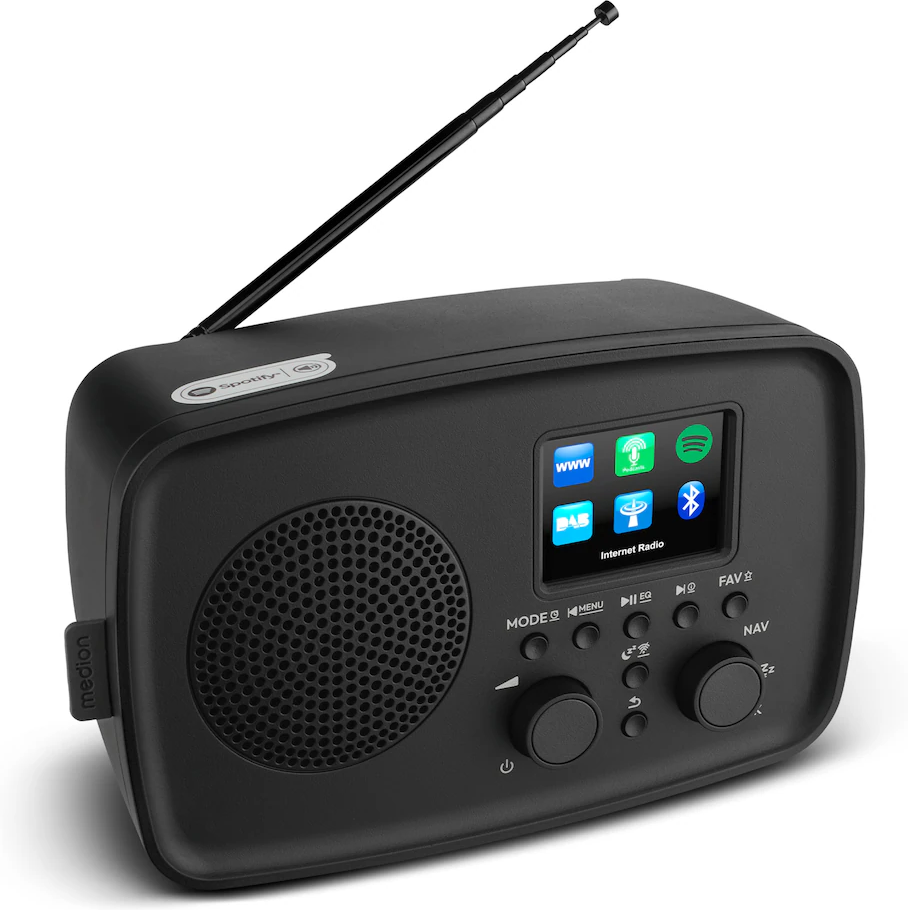 LIFE Internetradio IRE-1 (MD89318) schwarz DAB+ Internetradio