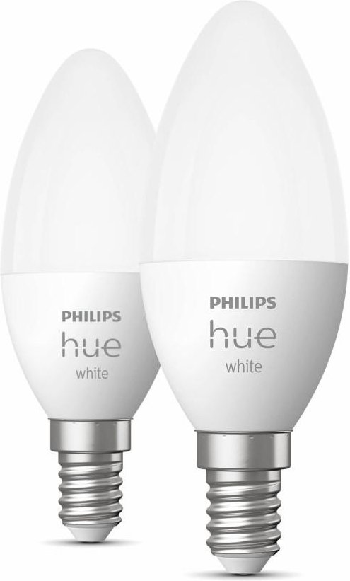 LED-Lampe "White Kerze", E14, Dopplepack, warmweiß (00212722)