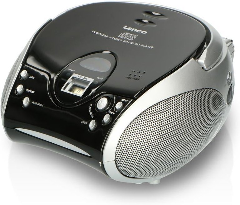 SCD-24 schwarz Radiorekorder mit CD-Spieler