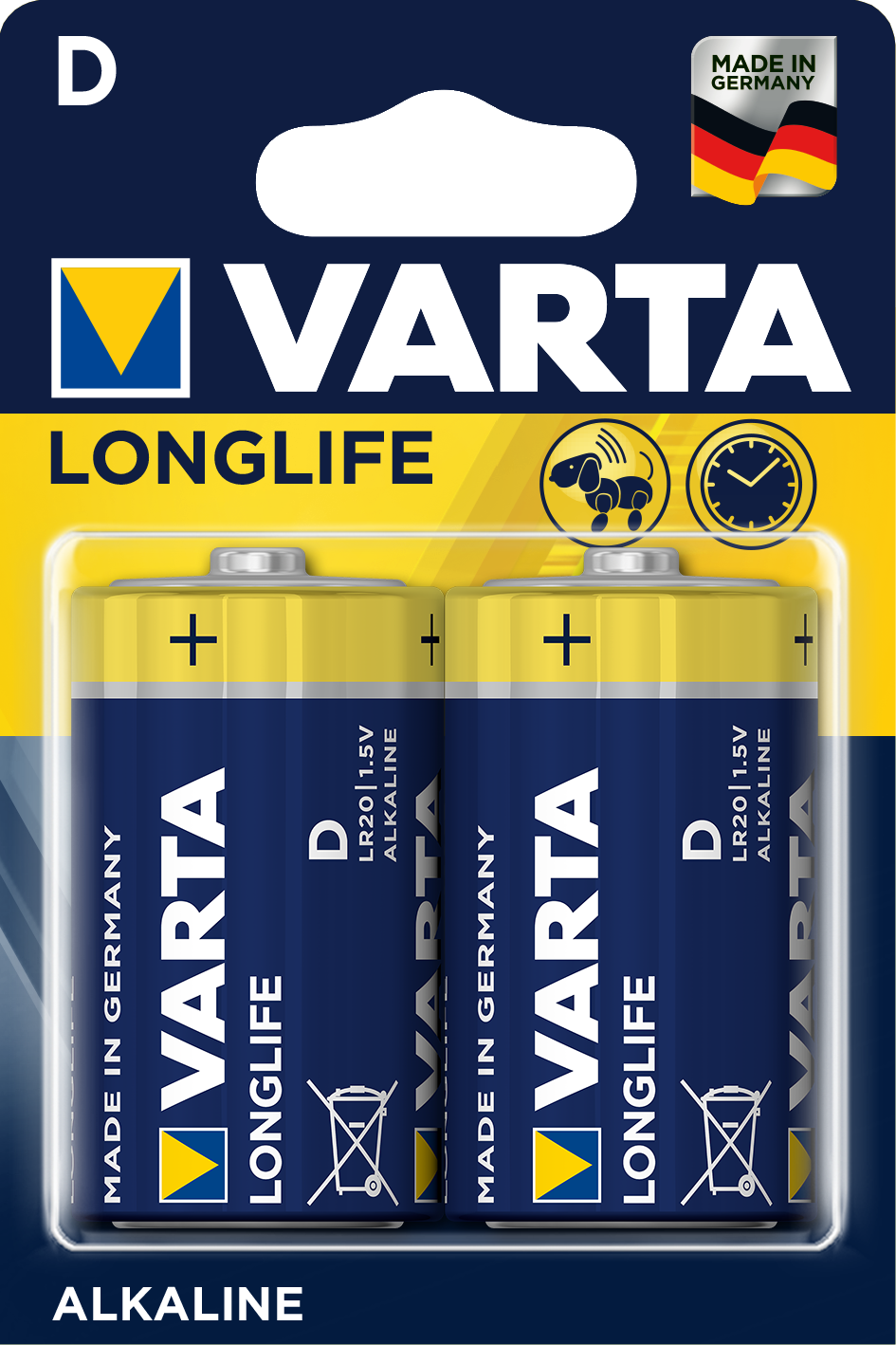 LONGLIFE D, 2er Blister Batterie