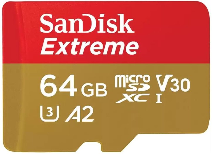 microSDXC Extreme 64GB (R190MB/s) + Adapter, + 1 Jahr RescuePRO Deluxe (121585)