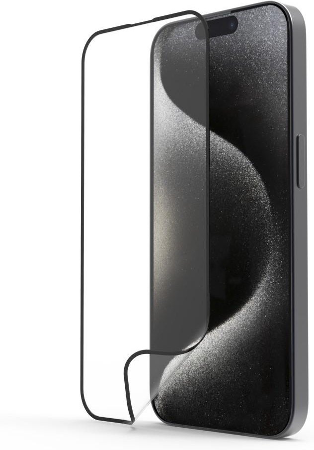 Handy-Schutzglas "Super Hybrid" für Apple iPhone 15 Pro, Montagehilfe (00222736)