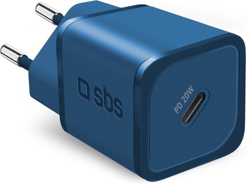 20-W-GaN-Power Delivery-Ultra-Schnellladegerät, Blau