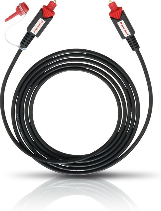 Hochwertiges optisches Digitalkabel schwarz 15m