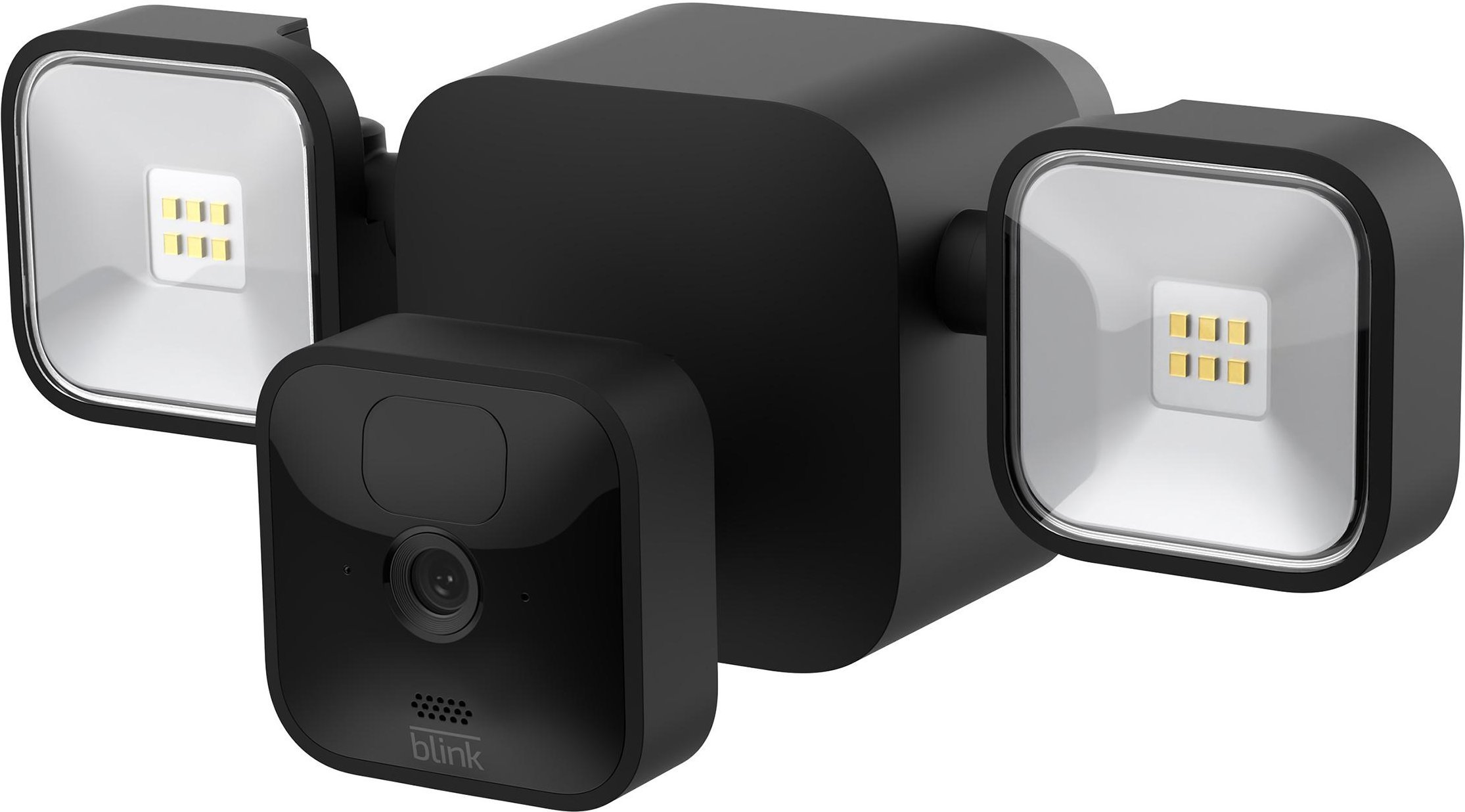 Outdoor Kamera schwarz + Floodlight-Halterung schwarz + Sync 2 Module