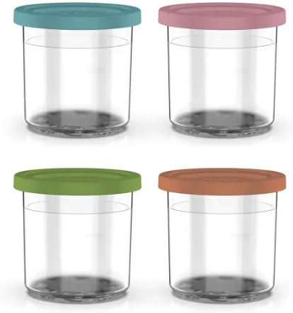 XSKPNTLID4EUK Dessert-Behälter mit farbigen Deckeln 4 Stück