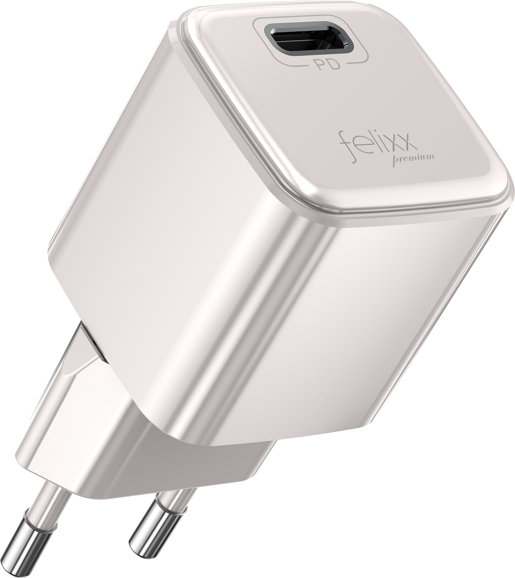 Premium 25W Schnelllader mit Power Delivery (PD) - Pearl White