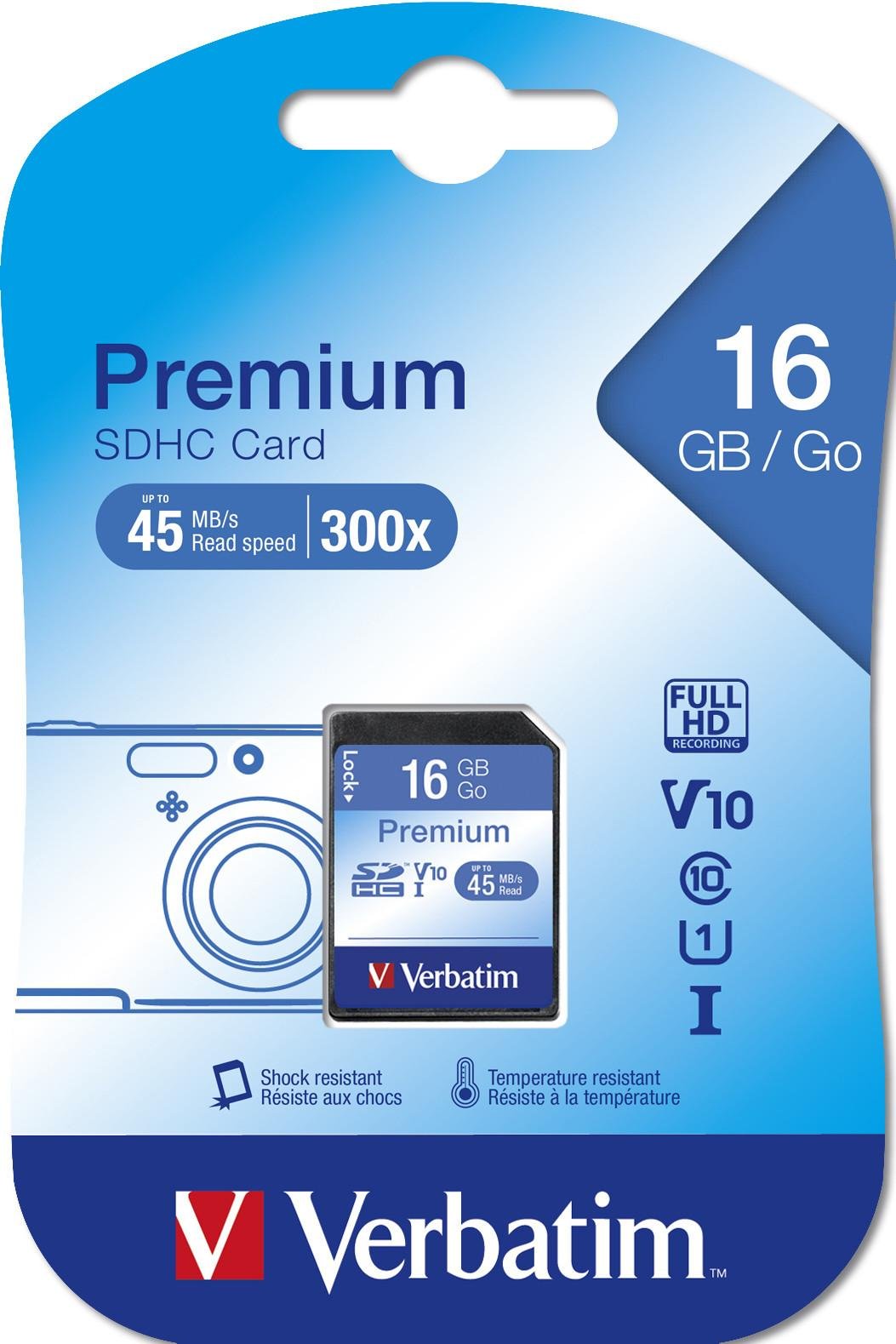 Premium SDHC 16 GB Speicherkarte