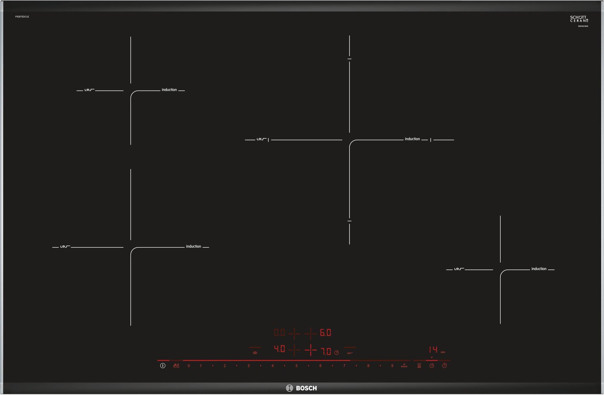 Induktionskochfeld (autark) PIE875DC1E Serie 8