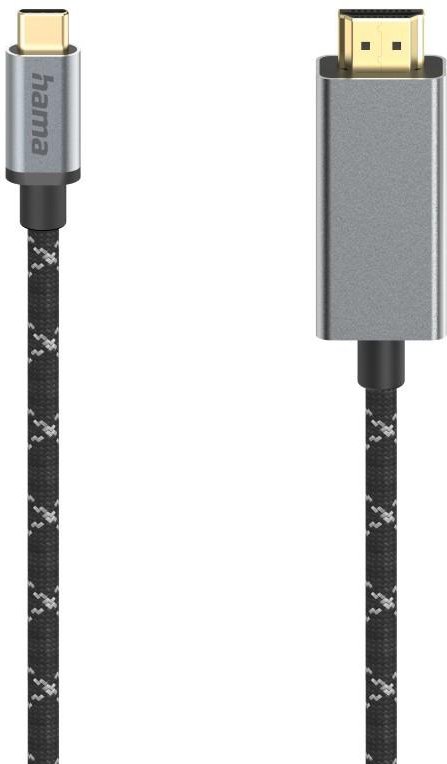 Video-Kabel, USB-C-Stecker - HDMI™-Stecker, Ultra-HD 8K@60Hz, Alu, 1,50 m (00200509)
