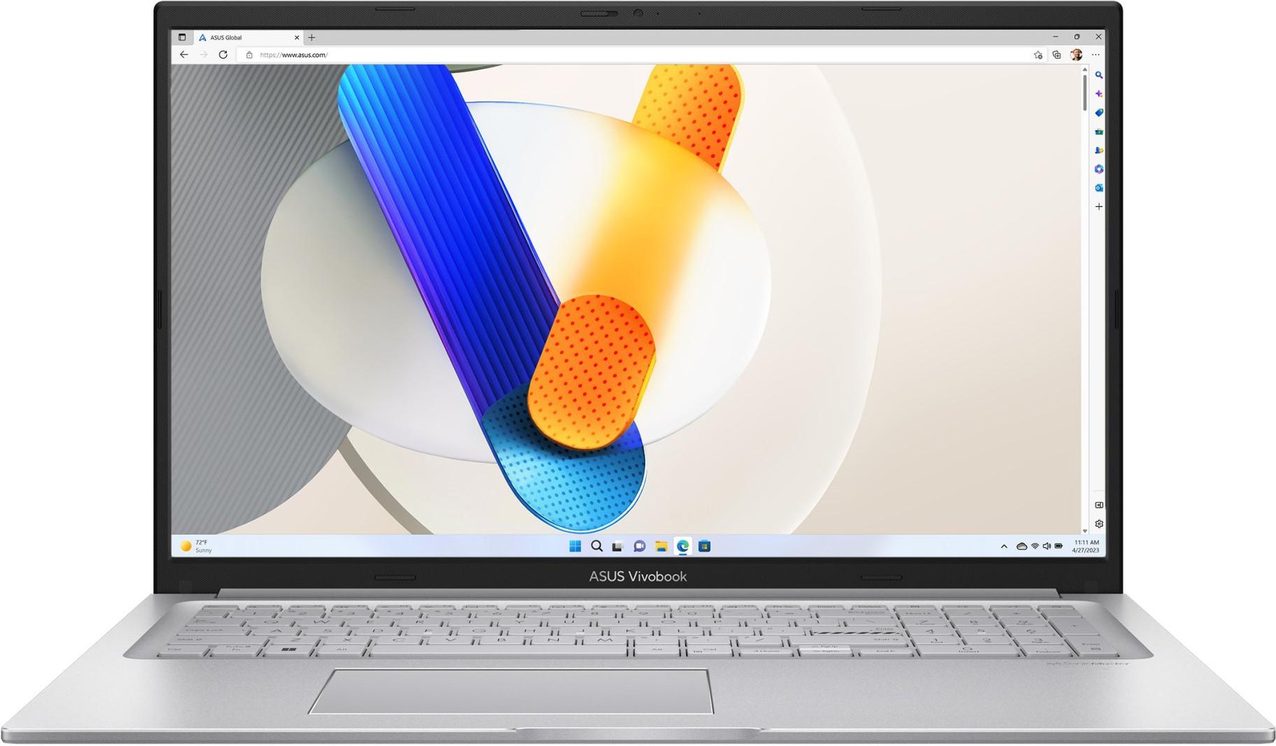 Notebook Vivobook X1704VA, Cool Silver, 17,3 Zoll, Full-HD, IPS, Intel Core i7-1355U, 16 GB, 512 GB SSD
