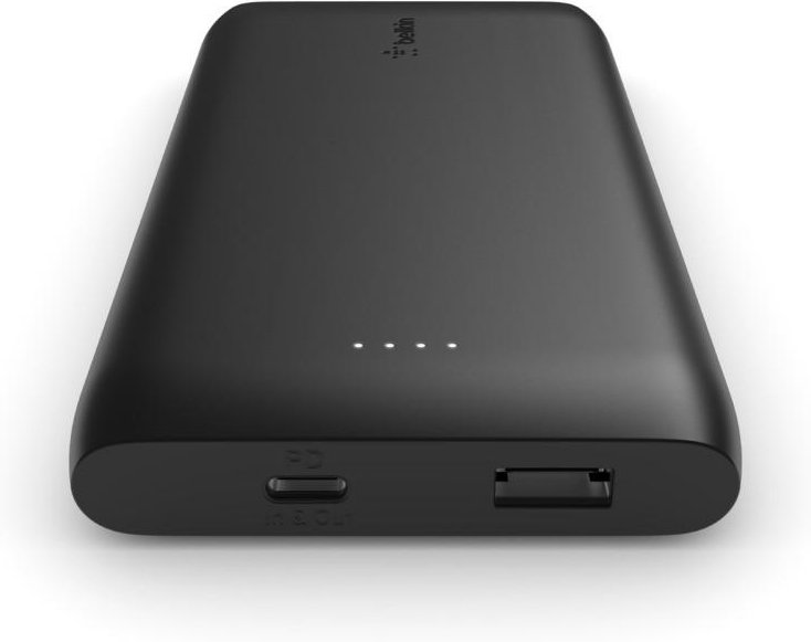 BoostCharge BPB001BTBK USB-C PD Powerbank 10000 mAh mit USB-C-Kabel (Schwarz)