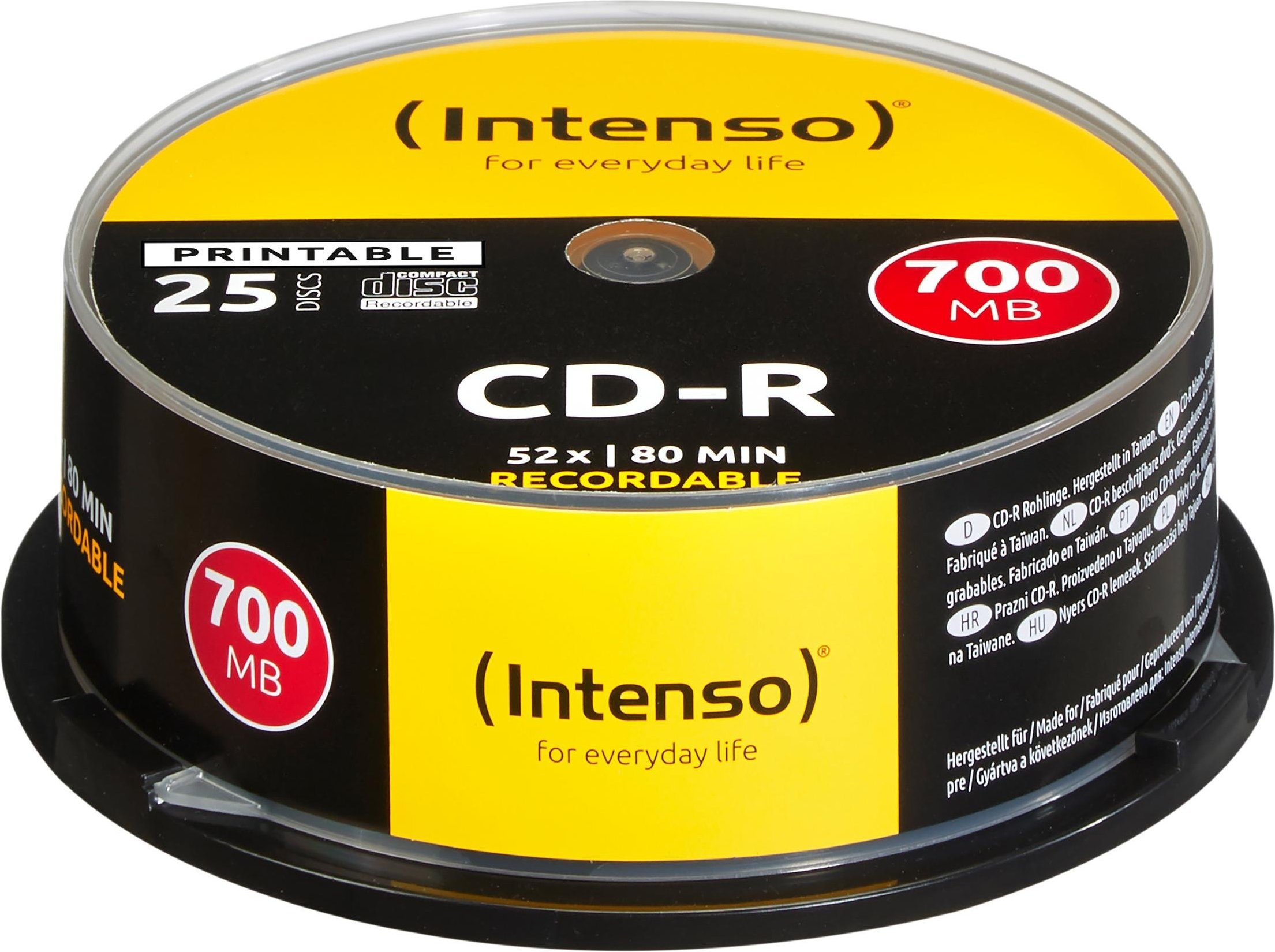 CD-R 80, 25er Spindel printable