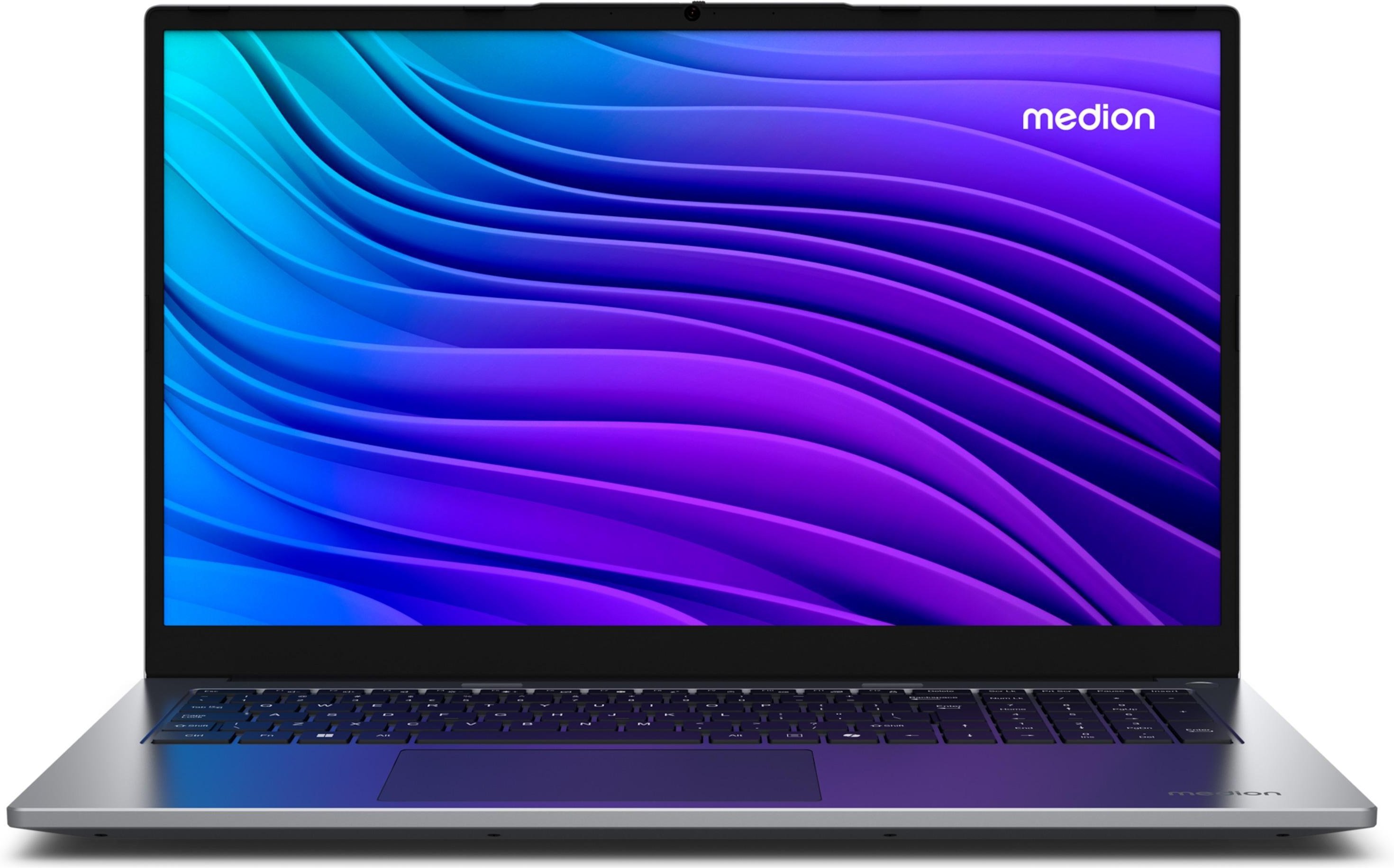 E17223 (MD62663), Schwarz, 17,3 Zoll, IPS, Intel Core i3-N305, 8 GB, 512 GB SSD, Intel UHD