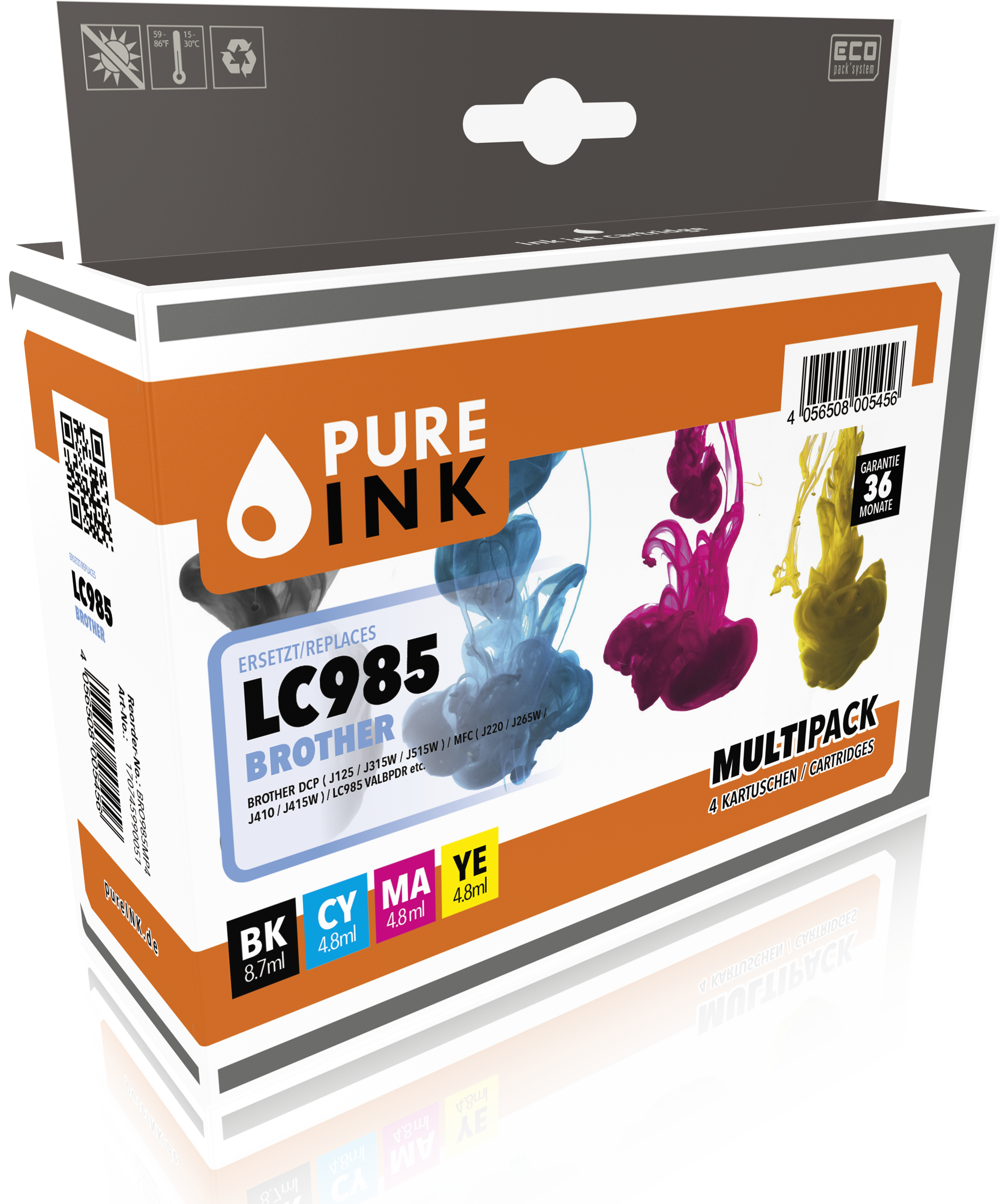 BR985MP4 CMYK Druckerpatrone