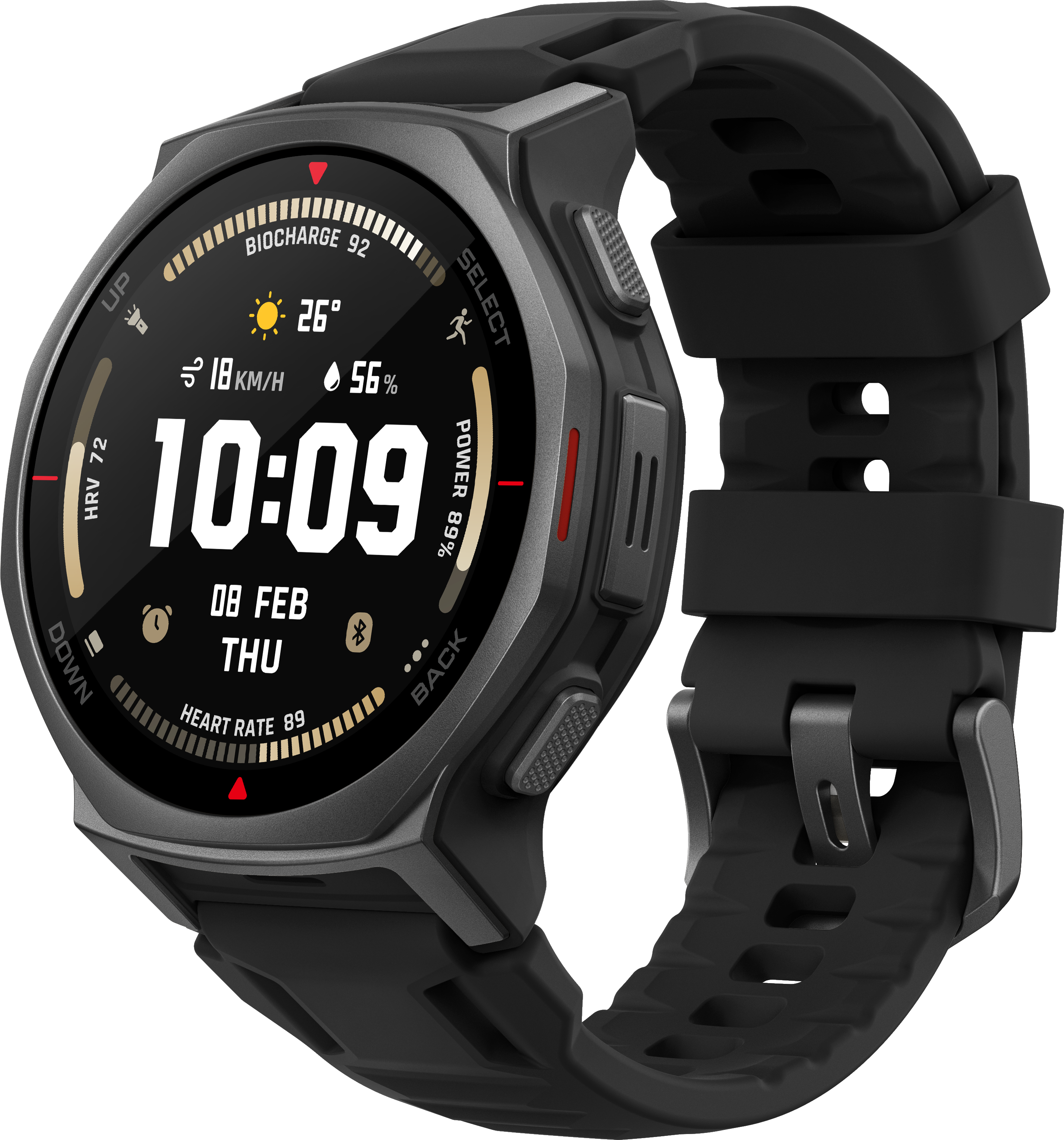 T-Rex 3 Pro, 44mm, Tactical Black Smartwatch