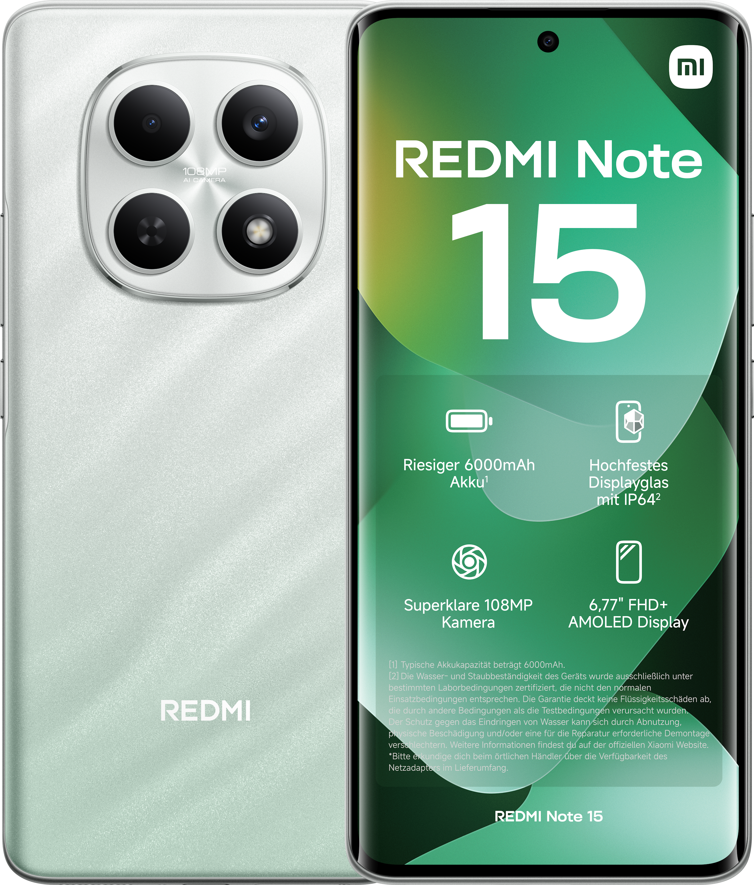 Redmi Note 15 4G 6GB + 128GB Forest Green Smartphone